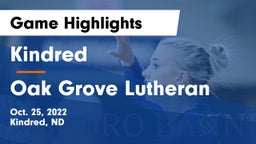 Kindred  vs Oak Grove Lutheran  Game Highlights - Oct. 25, 2022