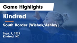 Kindred  vs South Border [Wishek/Ashley]  Game Highlights - Sept. 9, 2023
