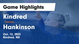 Kindred  vs Hankinson Game Highlights - Oct. 12, 2023