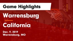 Warrensburg  vs California  Game Highlights - Dec. 9, 2019