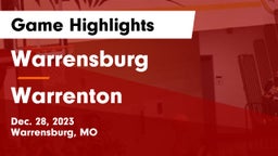 Warrensburg  vs Warrenton  Game Highlights - Dec. 28, 2023