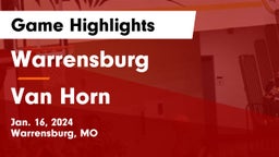 Warrensburg  vs Van Horn  Game Highlights - Jan. 16, 2024