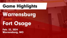 Warrensburg  vs Fort Osage  Game Highlights - Feb. 22, 2024