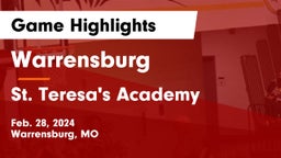 Warrensburg  vs St. Teresa's Academy  Game Highlights - Feb. 28, 2024