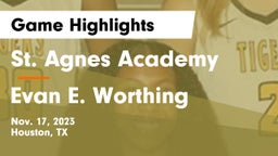 St. Agnes Academy  vs Evan E. Worthing  Game Highlights - Nov. 17, 2023