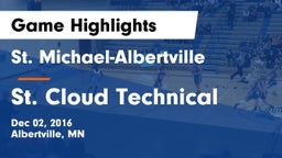 St. Michael-Albertville  vs St. Cloud Technical  Game Highlights - Dec 02, 2016