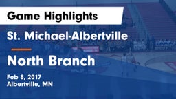 St. Michael-Albertville  vs North Branch  Game Highlights - Feb 8, 2017