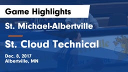 St. Michael-Albertville  vs St. Cloud Technical  Game Highlights - Dec. 8, 2017