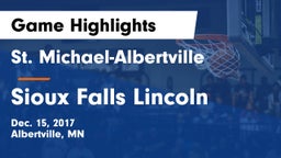 St. Michael-Albertville  vs Sioux Falls Lincoln Game Highlights - Dec. 15, 2017