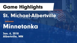 St. Michael-Albertville  vs Minnetonka  Game Highlights - Jan. 6, 2018