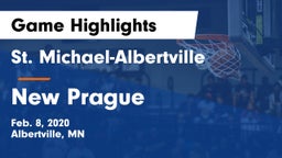 St. Michael-Albertville  vs New Prague  Game Highlights - Feb. 8, 2020