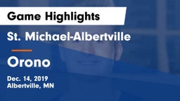 St. Michael-Albertville  vs Orono  Game Highlights - Dec. 14, 2019
