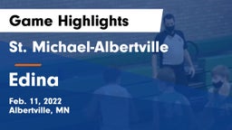 St. Michael-Albertville  vs Edina  Game Highlights - Feb. 11, 2022