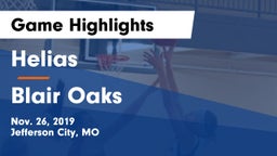 Helias  vs Blair Oaks  Game Highlights - Nov. 26, 2019