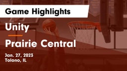 Unity  vs Prairie Central  Game Highlights - Jan. 27, 2023