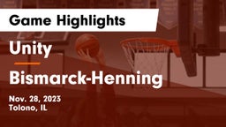 Unity  vs Bismarck-Henning  Game Highlights - Nov. 28, 2023
