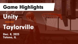 Unity  vs Taylorville  Game Highlights - Dec. 8, 2023