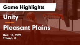 Unity  vs Pleasant Plains  Game Highlights - Dec. 16, 2023