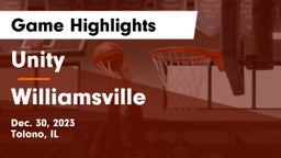 Unity  vs Williamsville  Game Highlights - Dec. 30, 2023