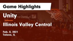 Unity  vs Illinois Valley Central  Game Highlights - Feb. 8, 2021