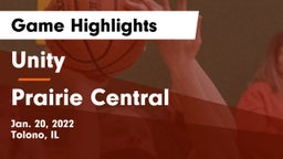 Unity  vs Prairie Central  Game Highlights - Jan. 20, 2022