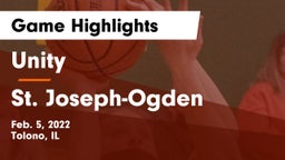Unity  vs St. Joseph-Ogden  Game Highlights - Feb. 5, 2022