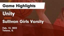 Unity  vs Sullivan  Girls Varsity Game Highlights - Feb. 12, 2022