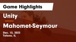 Unity  vs Mahomet-Seymour  Game Highlights - Dec. 13, 2022