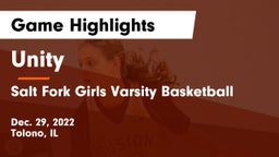 Unity  vs Salt Fork Girls Varsity Basketball Game Highlights - Dec. 29, 2022