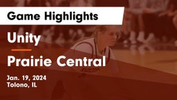 Unity  vs Prairie Central  Game Highlights - Jan. 19, 2024