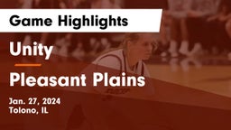 Unity  vs Pleasant Plains  Game Highlights - Jan. 27, 2024