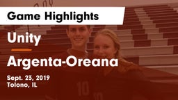 Unity  vs Argenta-Oreana  Game Highlights - Sept. 23, 2019