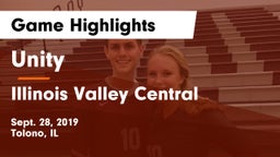 Unity  vs Illinois Valley Central  Game Highlights - Sept. 28, 2019