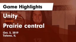 Unity  vs Prairie central Game Highlights - Oct. 3, 2019