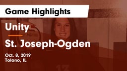 Unity  vs St. Joseph-Ogden  Game Highlights - Oct. 8, 2019