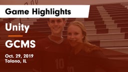 Unity  vs GCMS Game Highlights - Oct. 29, 2019