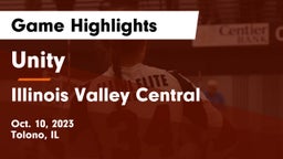 Unity  vs Illinois Valley Central  Game Highlights - Oct. 10, 2023