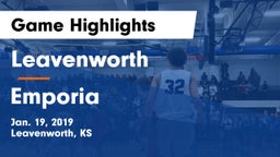 Leavenworth  vs Emporia  Game Highlights - Jan. 19, 2019