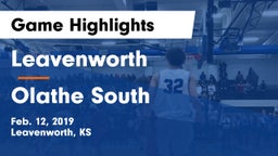 Leavenworth  vs Olathe South  Game Highlights - Feb. 12, 2019