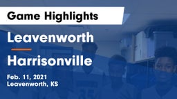 Leavenworth  vs Harrisonville  Game Highlights - Feb. 11, 2021