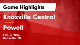 Knoxville Central  vs Powell  Game Highlights - Feb. 3, 2023