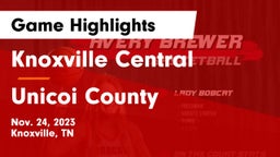 Knoxville Central  vs Unicoi County  Game Highlights - Nov. 24, 2023