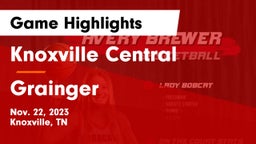 Knoxville Central  vs Grainger  Game Highlights - Nov. 22, 2023