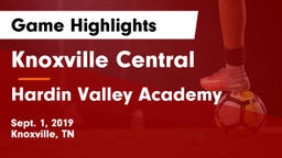 Knoxville Central  vs Hardin Valley Academy Game Highlights - Sept. 1, 2019