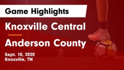 Knoxville Central  vs Anderson County  Game Highlights - Sept. 10, 2020