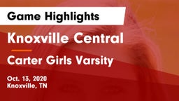 Knoxville Central  vs Carter  Girls Varsity Game Highlights - Oct. 13, 2020