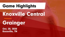 Knoxville Central  vs Grainger  Game Highlights - Oct. 20, 2020