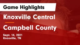 Knoxville Central  vs Campbell County  Game Highlights - Sept. 14, 2021