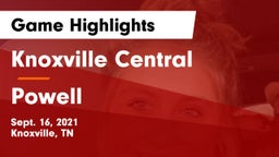 Knoxville Central  vs Powell  Game Highlights - Sept. 16, 2021