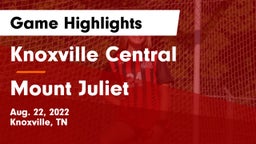 Knoxville Central  vs Mount Juliet  Game Highlights - Aug. 22, 2022